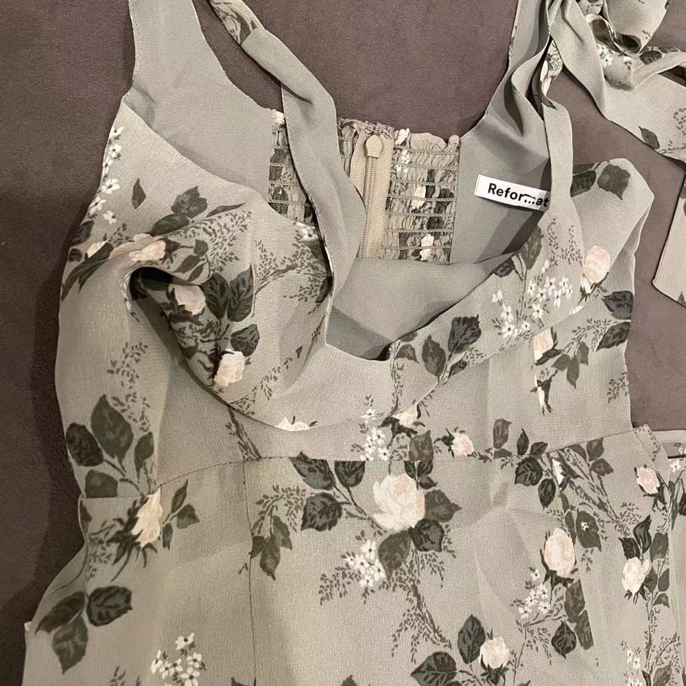 Reformation Sage Floral Midi Dress - Picture 6 of 7